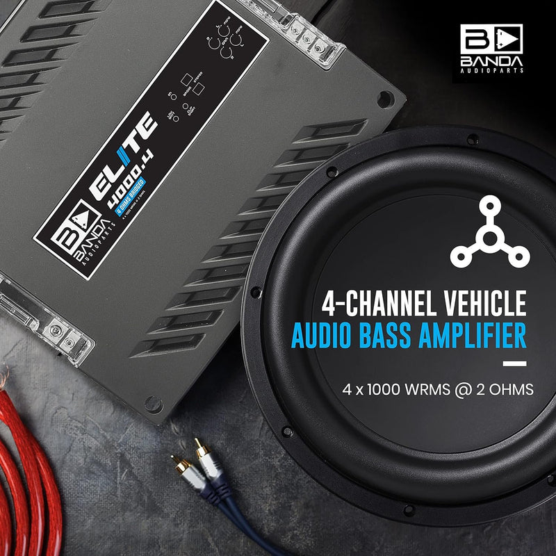 Banda 4000.41OHM Elite 4 Channel 1 Ohm 4000 Watt Car Amplifier