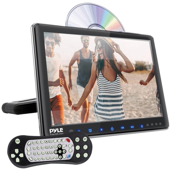 Pyle PLHRDVD904 9.4" LCD Universal Headrest Monitor w/ DVD/CD Player