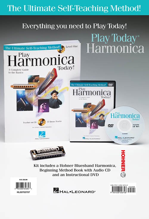 Hal Leonard Play Harmonica Today Complete Kit w/ Book/CD/DVD