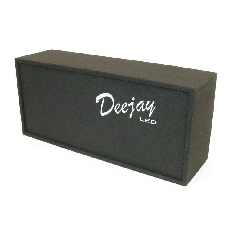 Deejay LED Loaded Box w/ 2 8” Woofers, 1 Horn & 2 Bullet Tweeters - White