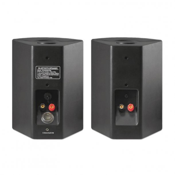 Pyle Home 6.5" Indoor/Outdoor Wall-Mount Bluetooth Speakers - Black - PDWR62BTBK