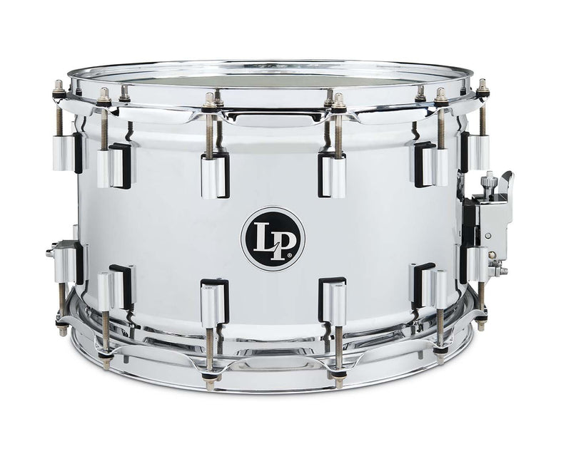 Latin Percussion LP8514BS-SS Banda Snare Drum - 8.5" x 14" Steel Shell, 24 Lugs