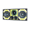 Deejay LED Loaded Box w/ 2 8” Woofers, 1 Horn & 2 Bullet Tweeters - Yellow