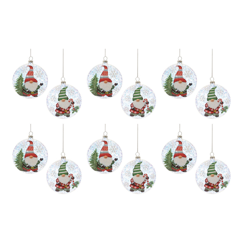 Gnome Ball Ornament (Set of 12)