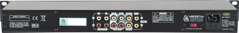 VocoPro DA-1000 Pro Three-Microphone Karaoke Rack Audio Mixer - New Open Box