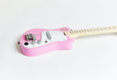 Loog Mini Electric 3 String Electric Guitar w/ Built-in Amp - Pink - LGMIEM
