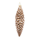 Bronze Frosted Pinecone Drop Ornament (Set of 12)