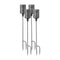 Black Punched Metal Candle Holder Garden Stake (Set of 4)