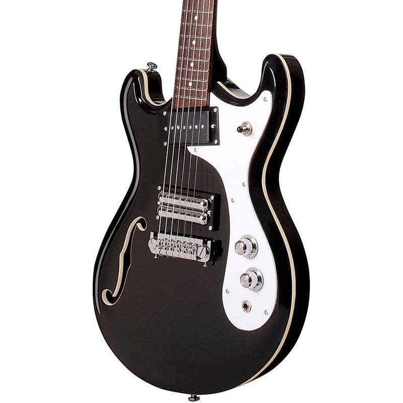 Danelectro '66 Classic Semi-Hollow Electric Guitar - Black - D66-BLK