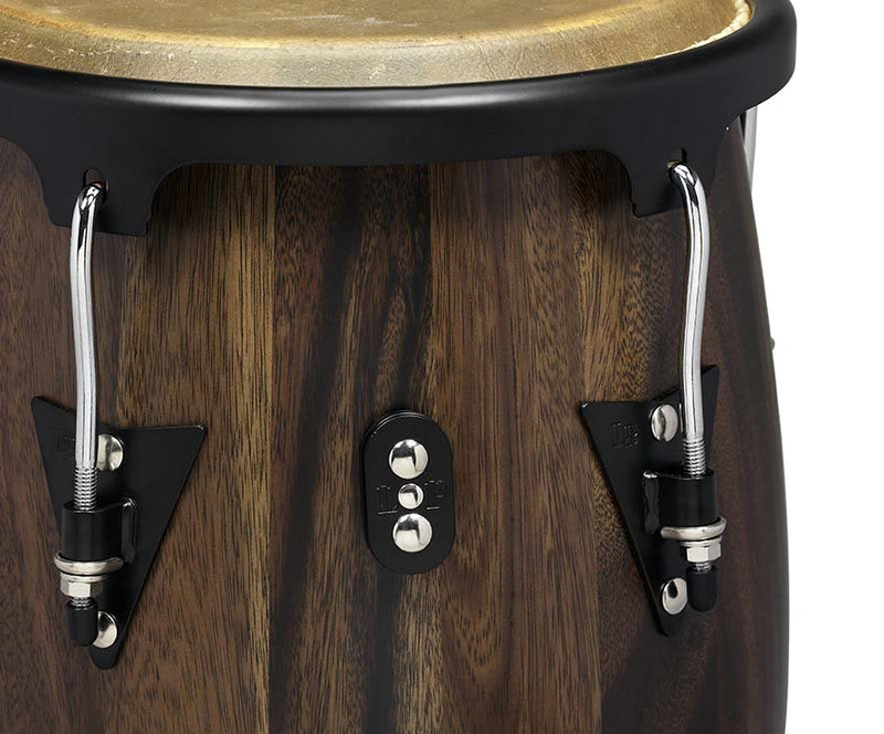 Latin Percussion Aspire 10" & 11" Conga Set w/ Stand - Walnut Black - WLPA646-SW