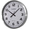 La Crosse 20" Brushed Aluminum Atomic Wall Clock - 404-1220