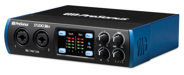 PreSonus STUDIO 26C USB-C Audio Interface with StudioOne Artist Software