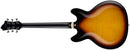 Hagstrom Super Viking Semi-Hollow Electric Guitar - Tobacco Sunburst - SUVIK-TSB