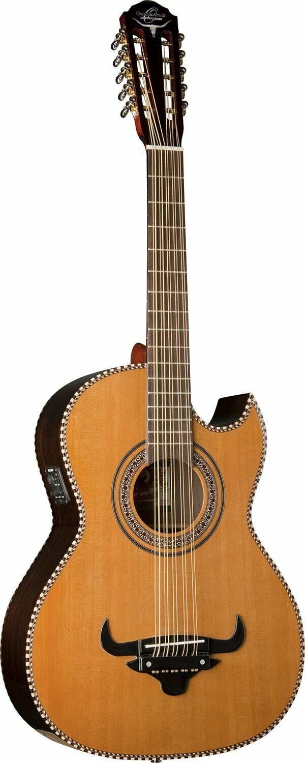 Oscar Schmidt OH32SE Acoustic-Electric Bajo Quinto with Free Deluxe Gig Bag