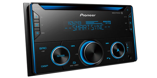 Pioneer FH-S52BT Double DIN CD Receiver w/ Smart Sync App Compatible & Bluetooth