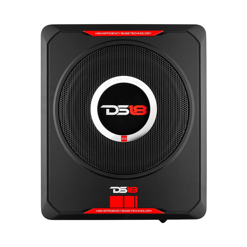 DS18 SQBASS8 8" Under Seat Amplified Powered Car Subwoofer 600 Watts