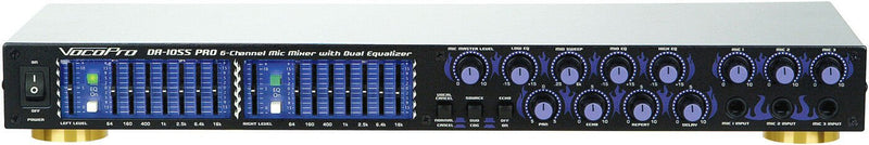 VocoPro DA1055PRO Professional 6 Mic Digital Echo Mixer/Parametric Equalizer
