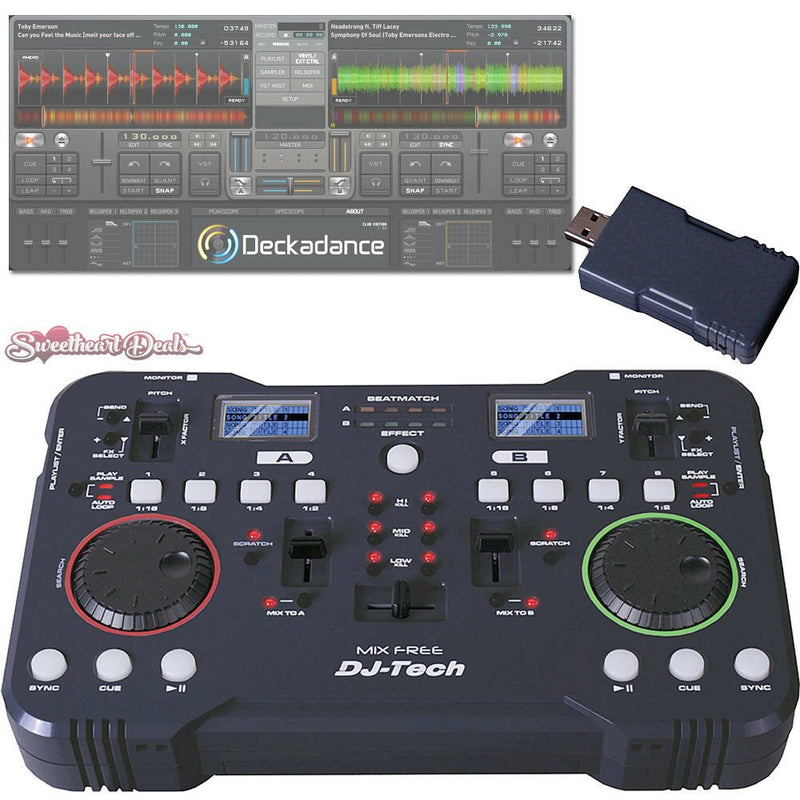 DJ-Tech Mix Free -  Ultra Compact Wireless USB DJ Controller