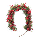 Pine Garland with Berry & Ornament 5'L