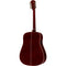 Washburn WD100DLTWRK Mahogany Dreadnought Acoustic Guitar - Trans Wine Red
