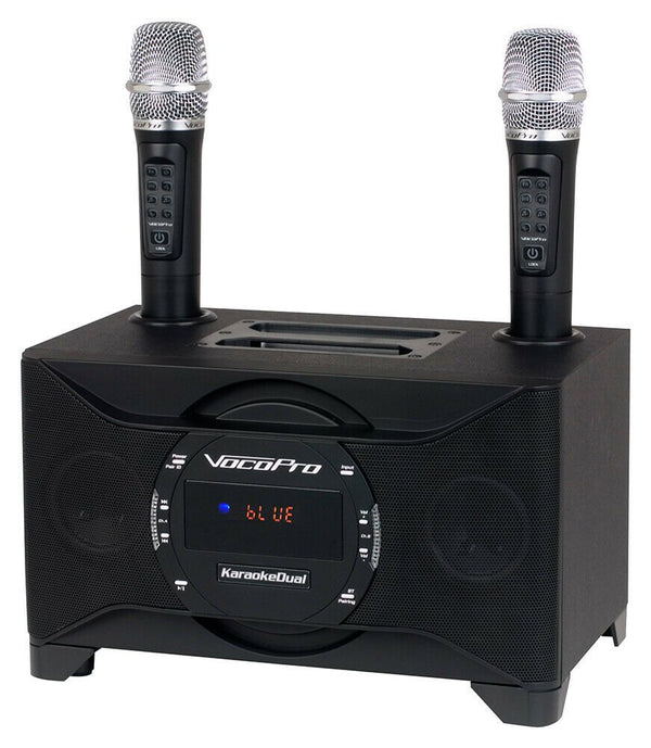 VocoPro Tablet/Smart TV Karaoke System w/ Dual Wireless Mics - KaraokeDual