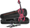 Stagg Futuristic 4/4 Electric Violin w/ Soft Case & Headphones - Metallic Red