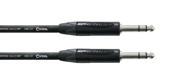 Cordial 8' Stereo Cable - 1/4″ TRS to 1/4″ TRS - CPM2.5VV