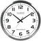 La Crosse 20" Brushed Aluminum Atomic Wall Clock - 404-1220