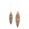Bronze Frosted Pinecone Drop Ornament (Set of 12)