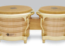 Latin Percussion LP201AX-2AW 7 1/4" & 8 5/8"Generation II Bongos Natural w/ Gold