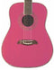 Oscar Schmidt OGHS 1/2 Size Dreadnought Acoustic Guitar Pink  - OGHSP