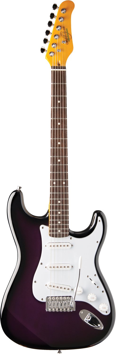 Oscar Schmidt Double Cutaway Electric Guitar - Purple Sunburst - OS-300-PS