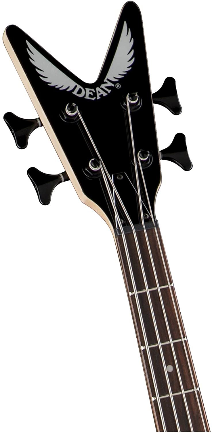 Dean Guitars V Metalman V Shaped 4-String Bass - Classic Black - VM