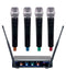 VocoPro 4 Channel UHF Wireless Handheld Microphone System - Digital-QUAD-H4