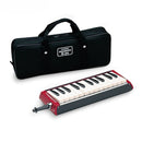 Suzuki B-24 Bass Melodion 24 Keys with Case and Mouthpiece Red