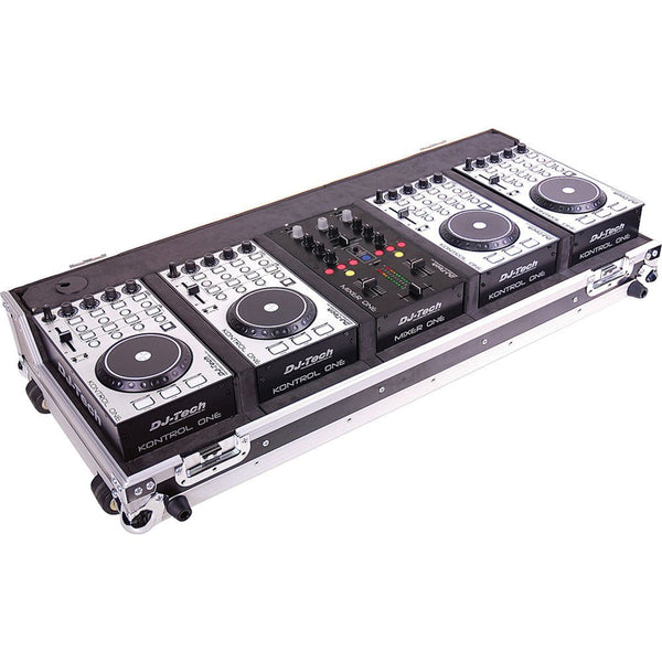 DJ-Tech Hybrid 101 DJ Controller - 4-Deck MIDI DJ Controller System with Case