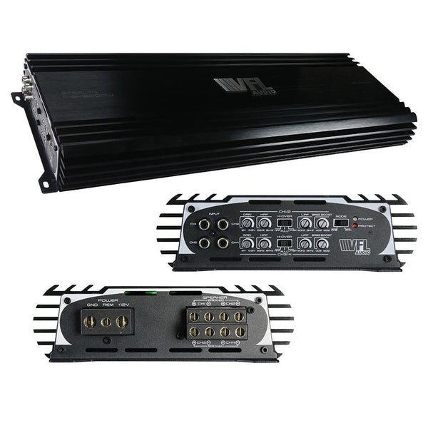 VFL Audio 4 Channel Amplifier 2000 Watts Max 1000 Watts RMS ST5004