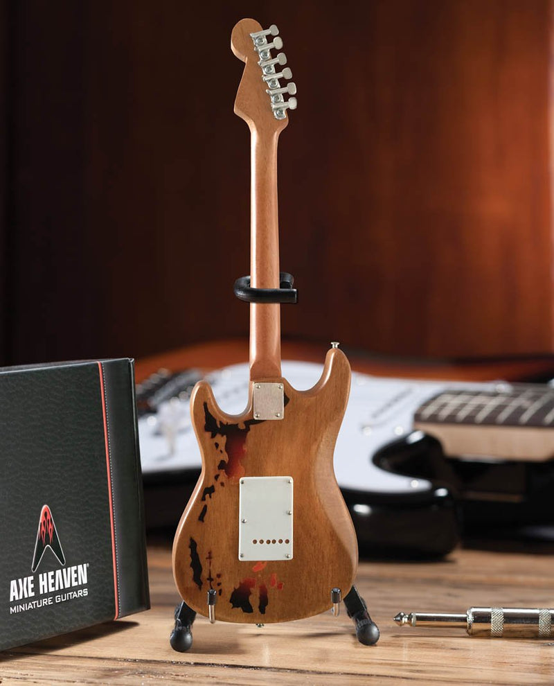Axe Heaven Fender Stratocaster Sunburst Distressed Mini Guitar Replica - FS-010
