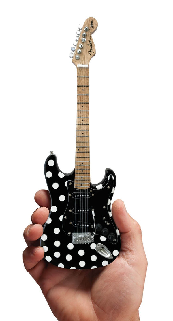 Axe Heaven Buddy Guy Fender Strat Black Polka Dots Mini Guitar Replica - FS-023