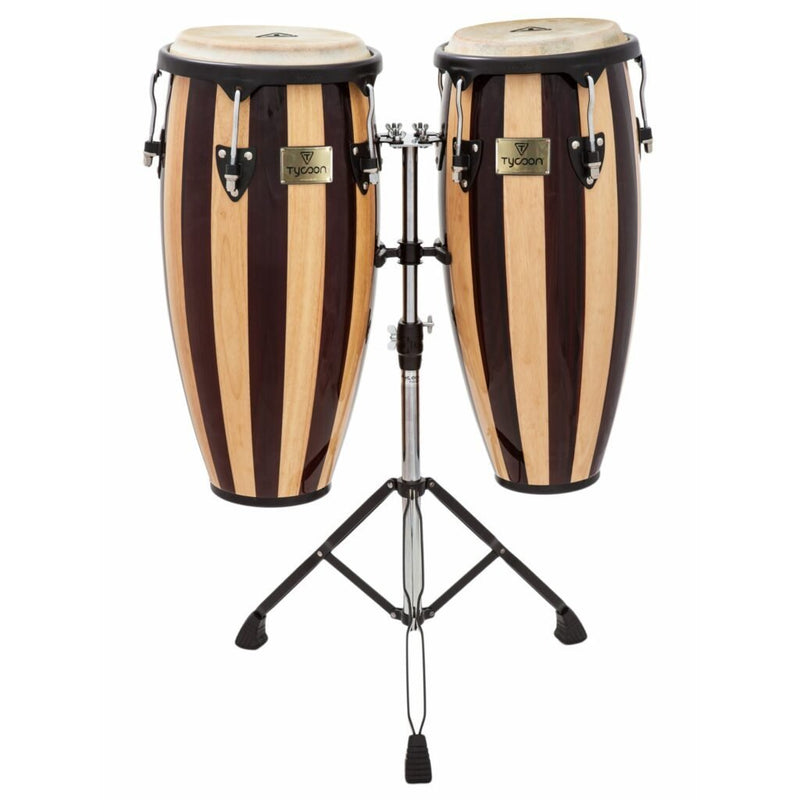 Tycoon Artist Series 10" & 11” Retro Congas - Striped Wood - TC-91BRE/D