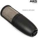 AKG Large Diaphragm True Condenser Microphone w/ Shock Mount & Case - P220