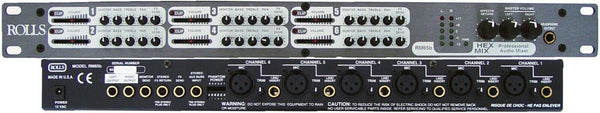 Rolls 6x4 Mixer Six Channel Console Mixer - RM65b