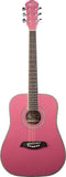 Oscar Schmidt OG1 3/4-Size Acoustic Guitar Pink - OG1P