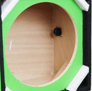 DeeJay LED Car Speaker Enclosure Two 12" Woofers w/ 2 Tweeters & 1 Horn - Green