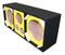 Deejay LED Yellow Chuchera Quad Port Speaker Enclosure