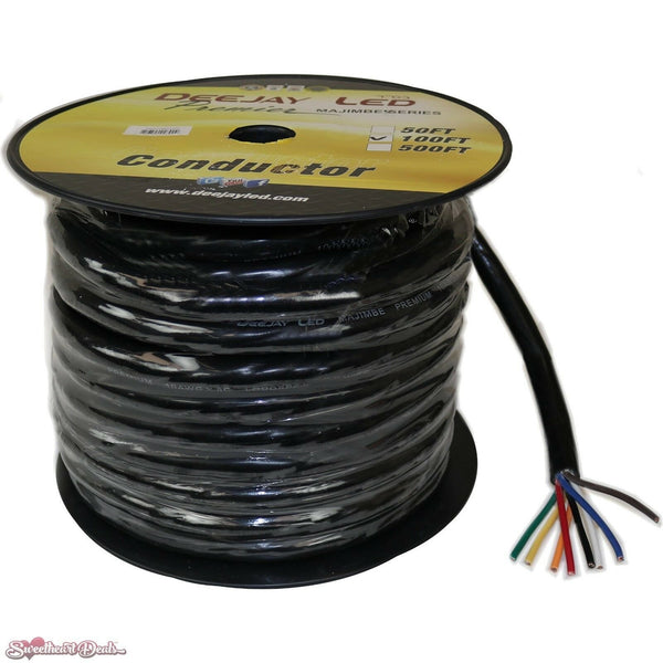 DeeJay LED 10 AWG 8-Conductor Cable (100')
