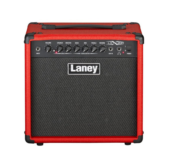 Laney 20 Watt 1x8" Electric Guitar Combo with Reverb - Red - LX20R