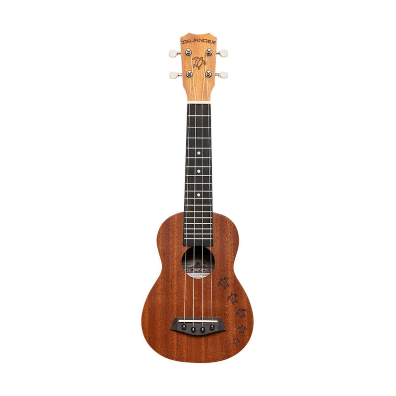 Islander Traditional Soprano Ukulele with Honu Turtle Engraving - MS-4-HNS