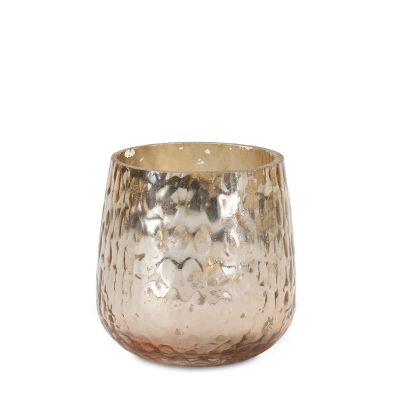 Rose Gold Glass Candle Holder (Set of 8)