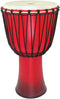 Tycoon Percussion Rope Tuned 12″ Fiberglass Djembe - Red Sunburst Finish